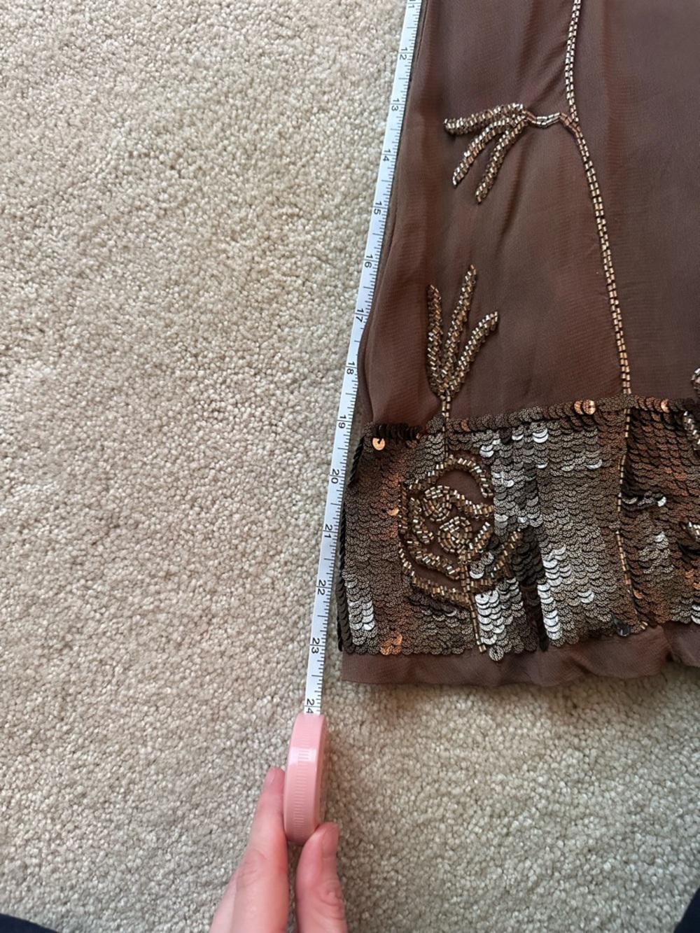 Papillon Los Angeles Brown Midi Skirt - Picture 4 of 5